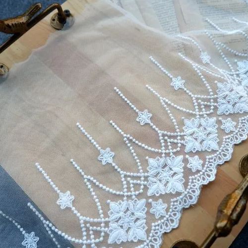 Dress Embroidery Lace Trim Width 22 cm TF0064-Lace Fabric Shop