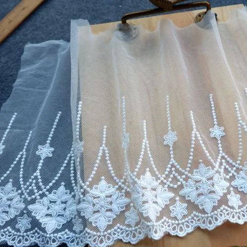 Dress Embroidery Lace Trim Width 22 cm TF0064-Lace Fabric Shop