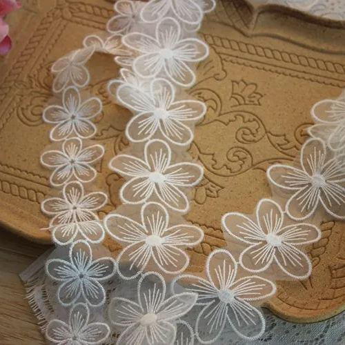 Lace Flower Trimming Decoration Width 4-6 cm LT0339-Lace Fabric Shop