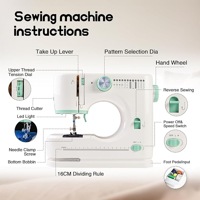 Sew Machine Sales for Beginners with Twin Needles SM520