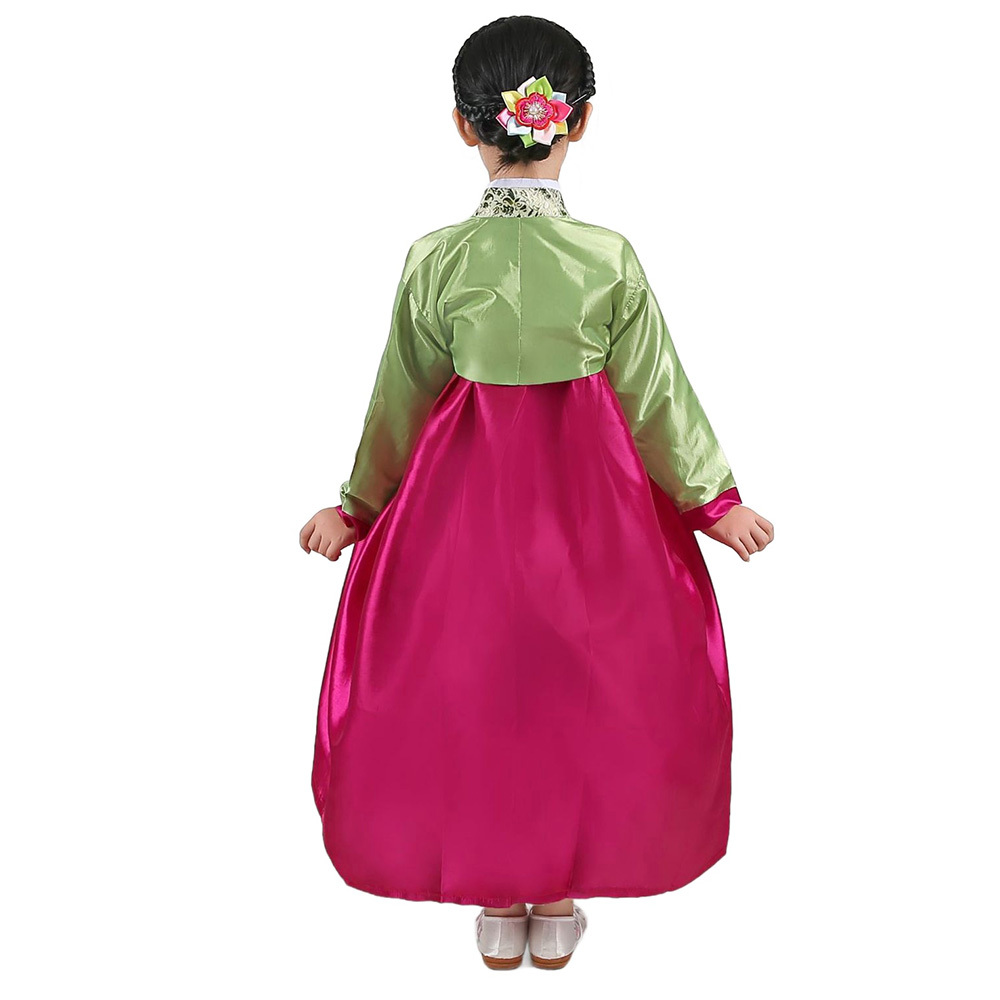 Girls Korean Superstar Hanbok Traditional Dress Cosplay Dance Costume