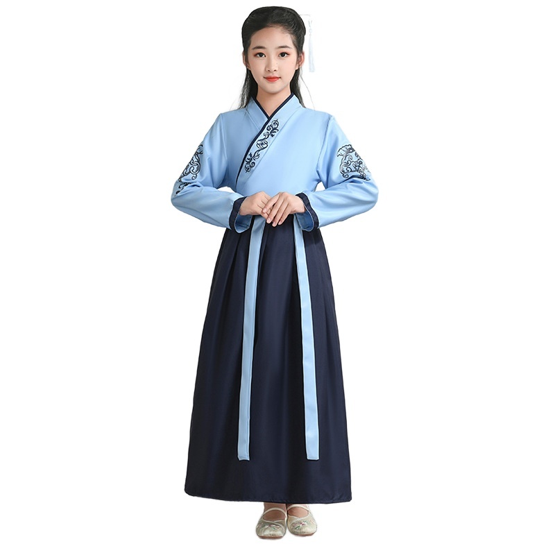 Girls Ancient Chinese Traditional Student Dress Hanfu Cosplay Costume