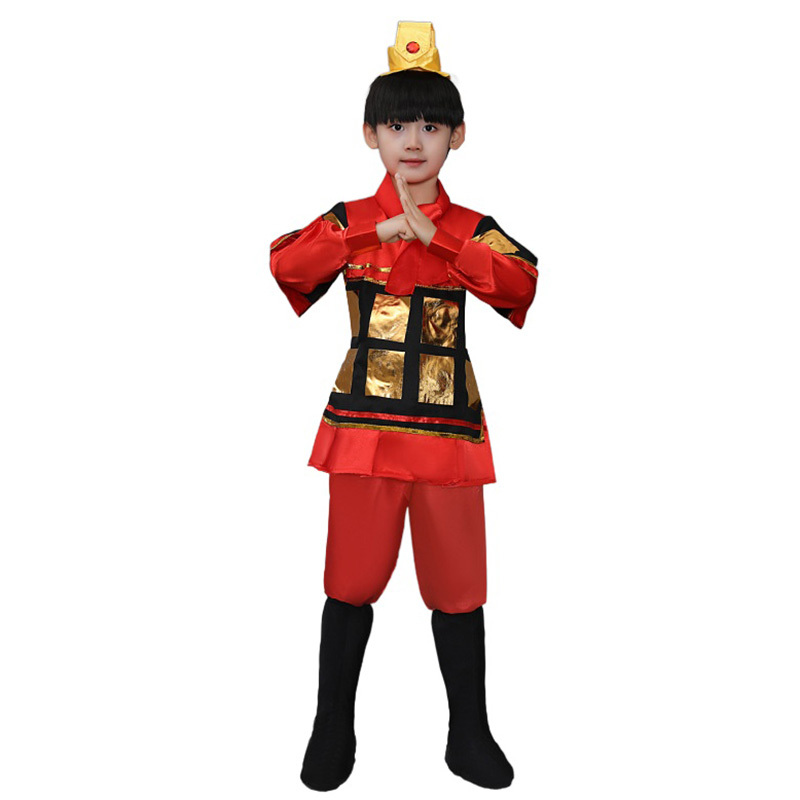 Boys Terra-Cotta Warrior Terracotta Army Halloween Cosplay Costume