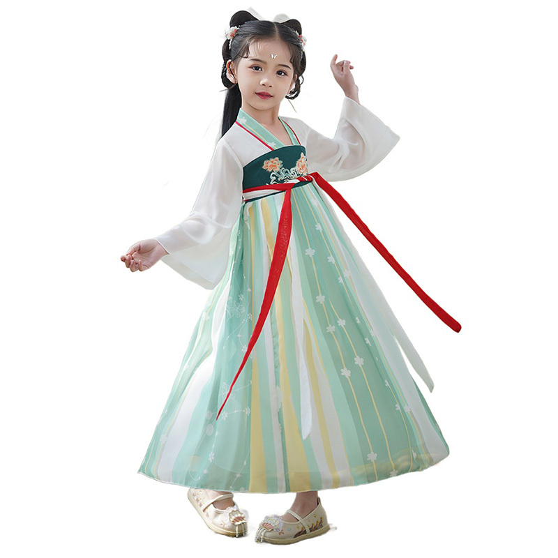 Girls Hanfu Dress Ancient Chinese Traditional Gown Cosplay Costume