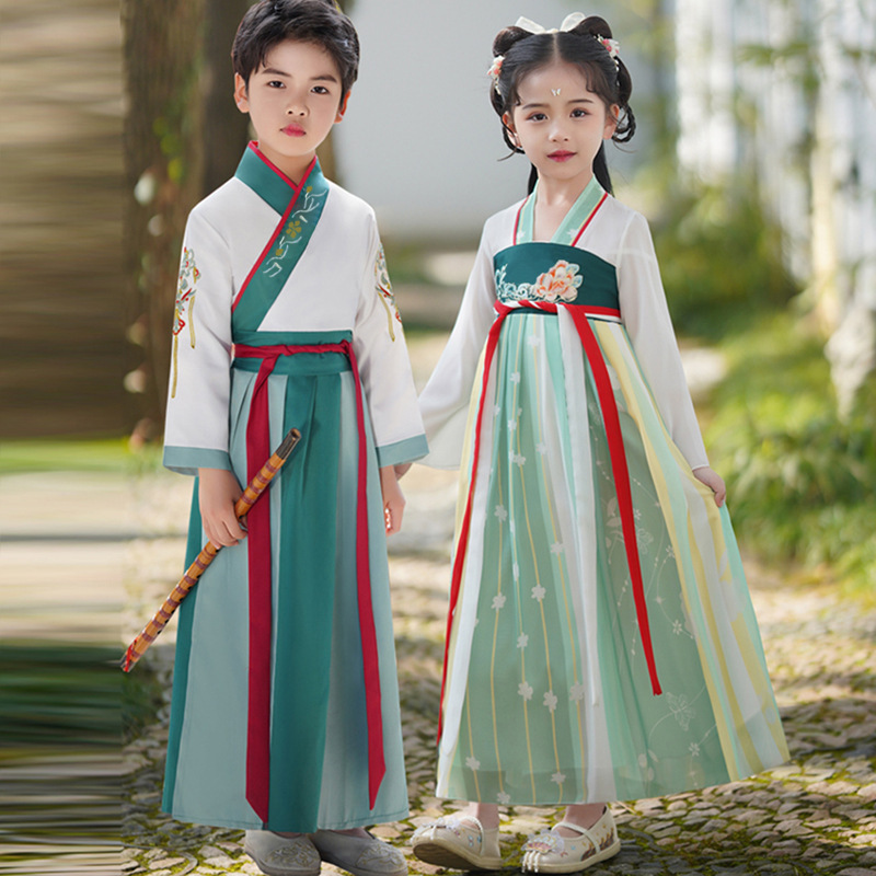 Girls Hanfu Dress Ancient Chinese Traditional Gown Cosplay Costume