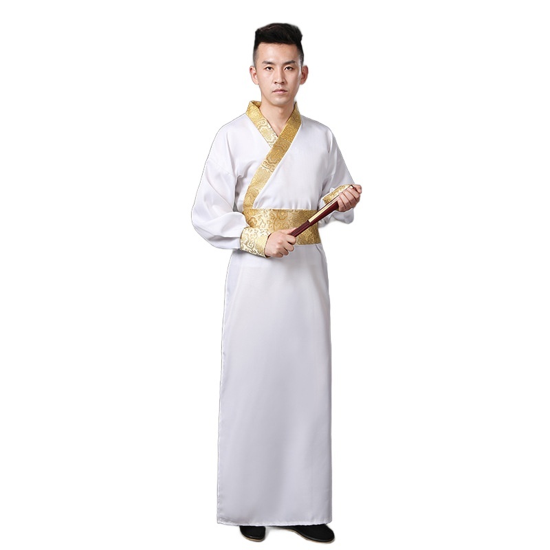 Mans Tang Suit Ancient Chinese Traditional Scholar Halloween Costume