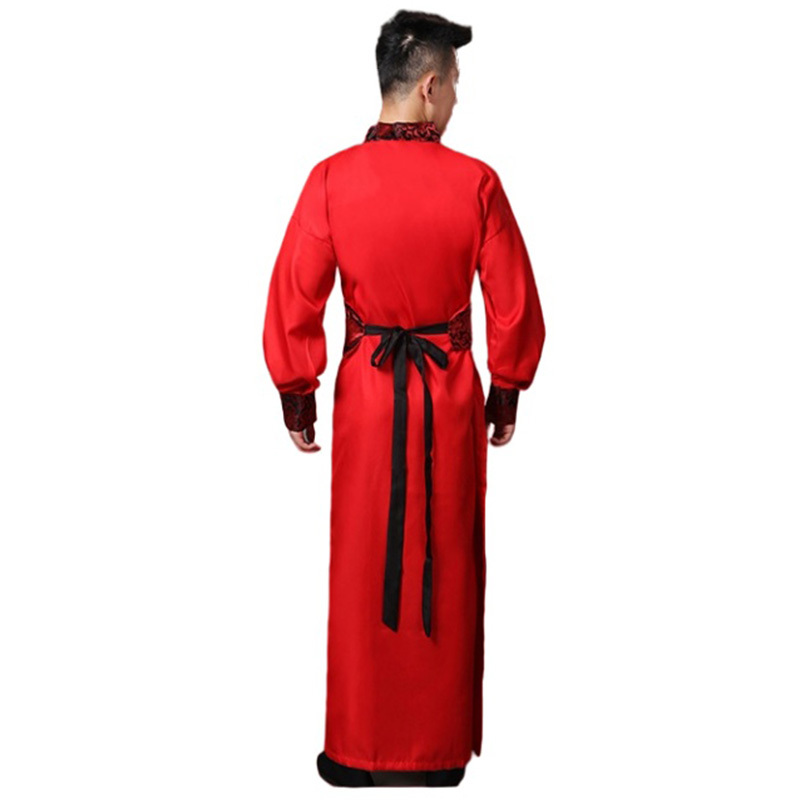 Mans Tang Suit Ancient Chinese Traditional Scholar Halloween Costume