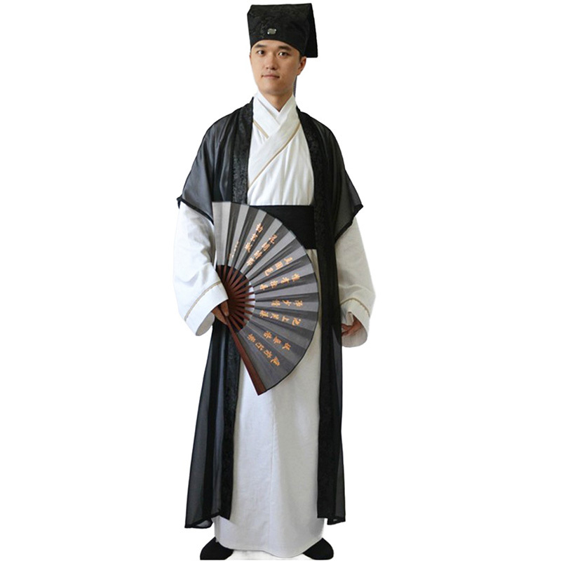 Mans Tang Dynasty Ancient Chinese Gifted Scholar Cosplay Costume