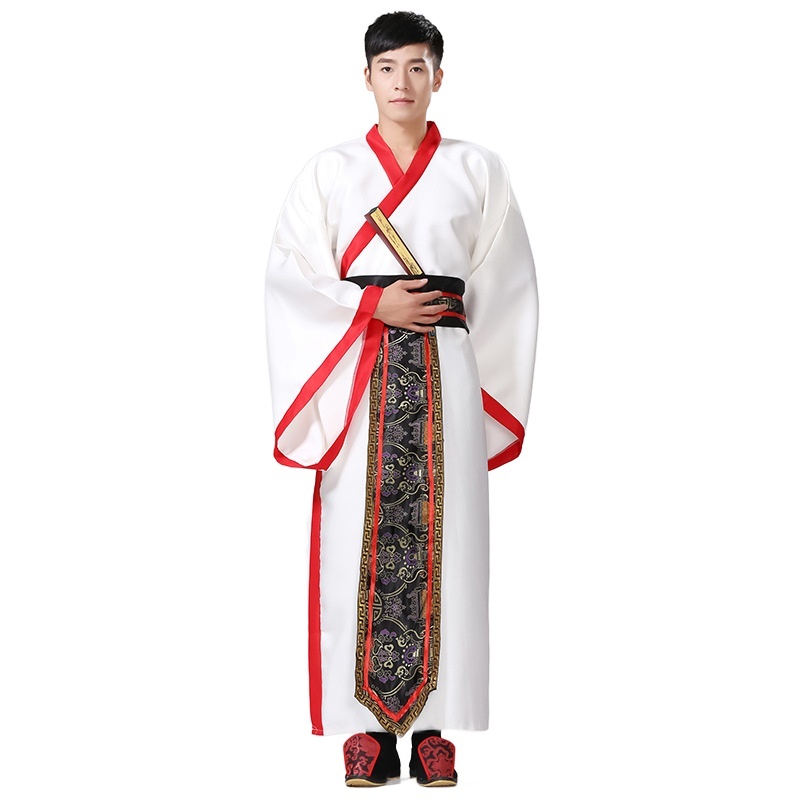 Mans Ancient Chinese Official Robe Han Dynasty Minister Costume