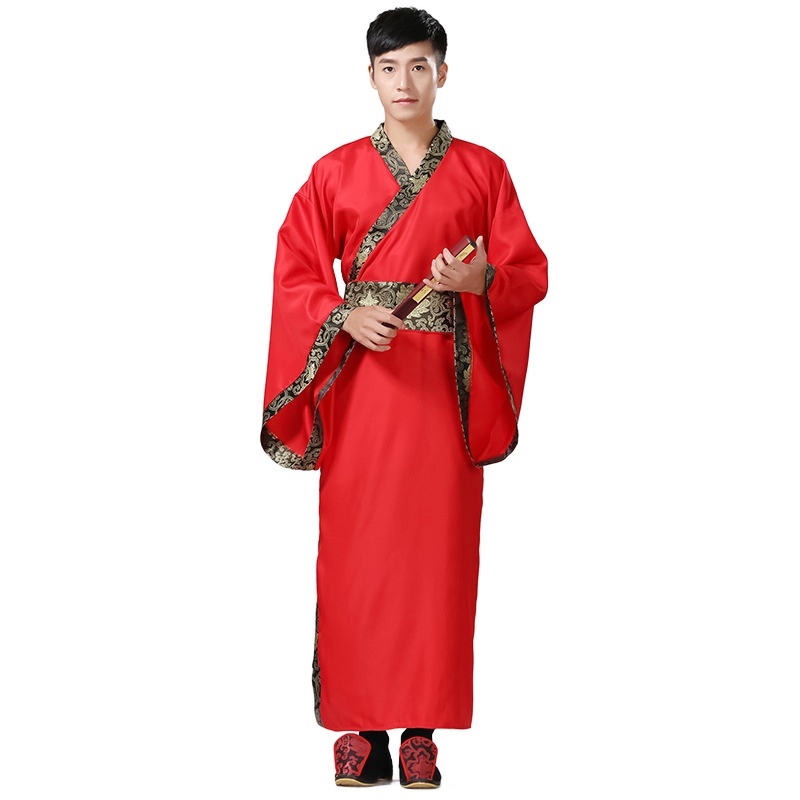 Mans Ancient Chinese Official Robe Han Dynasty Minister Costume