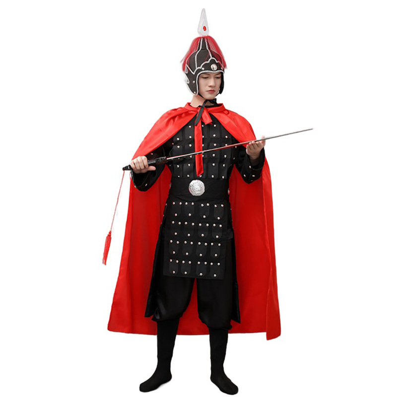 Mans Ancient Chinese General Armour Halloween Cosplay Costume