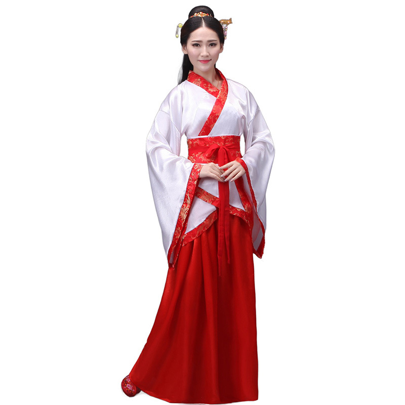 Womens Ancient Chinese Traditional Hanfu Dress Tang Suit Costume