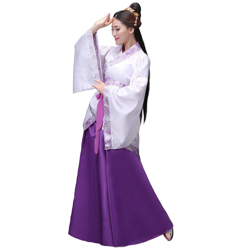 Womens Ancient Chinese Traditional Hanfu Dress Tang Suit Costume