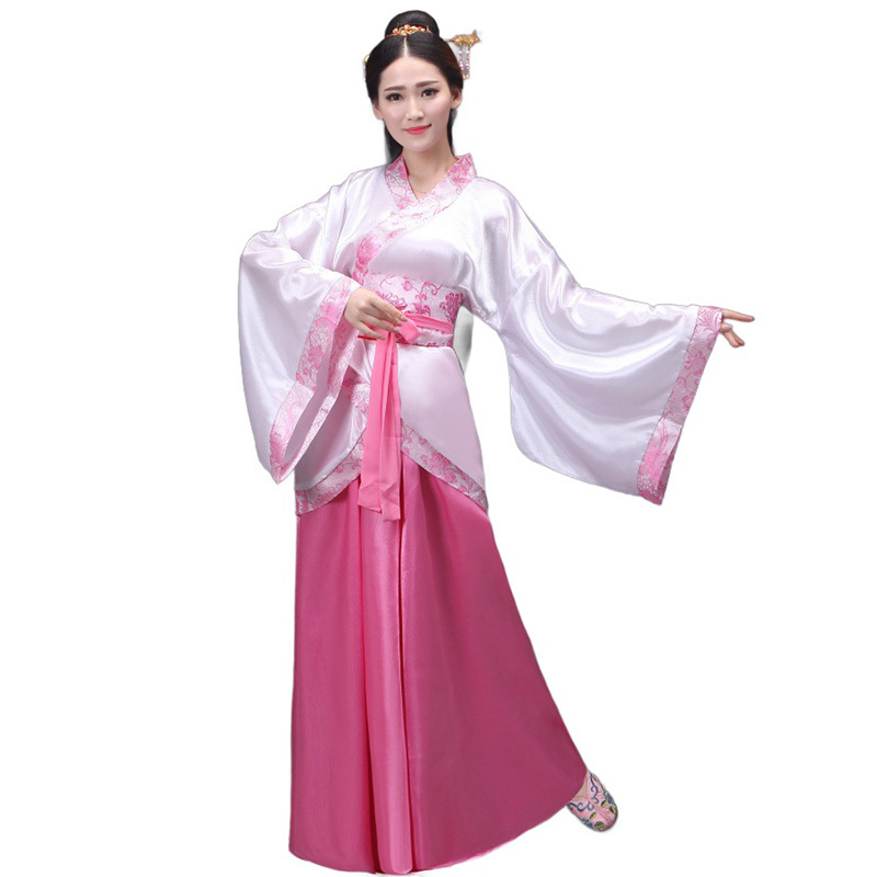 Womens Ancient Chinese Traditional Hanfu Dress Tang Suit Costume