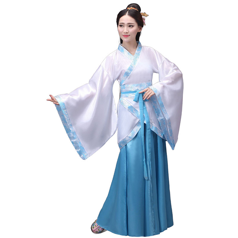 Womens Ancient Chinese Traditional Hanfu Dress Tang Suit Costume