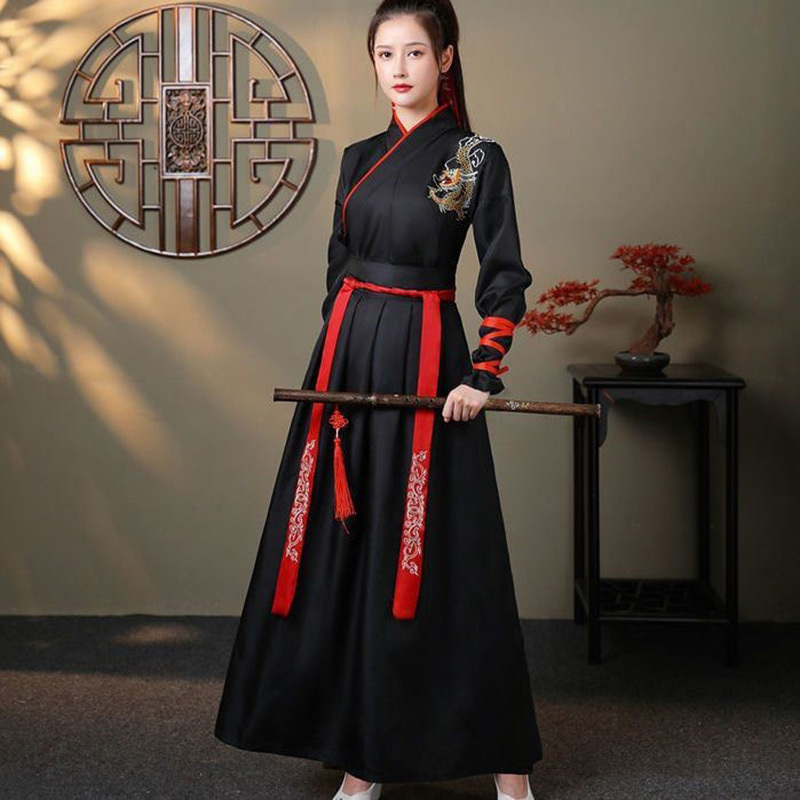 Womens Ancient Chinese Traditional Swordman Kung Fu Costume