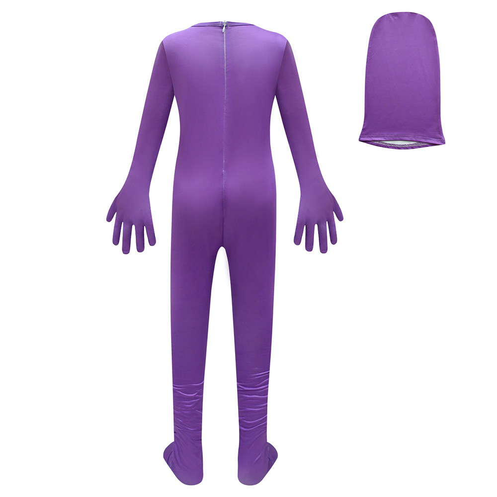 Boys Girls Grimace Mcdonald Bodysuit Kids Halloween Cosplay Costume