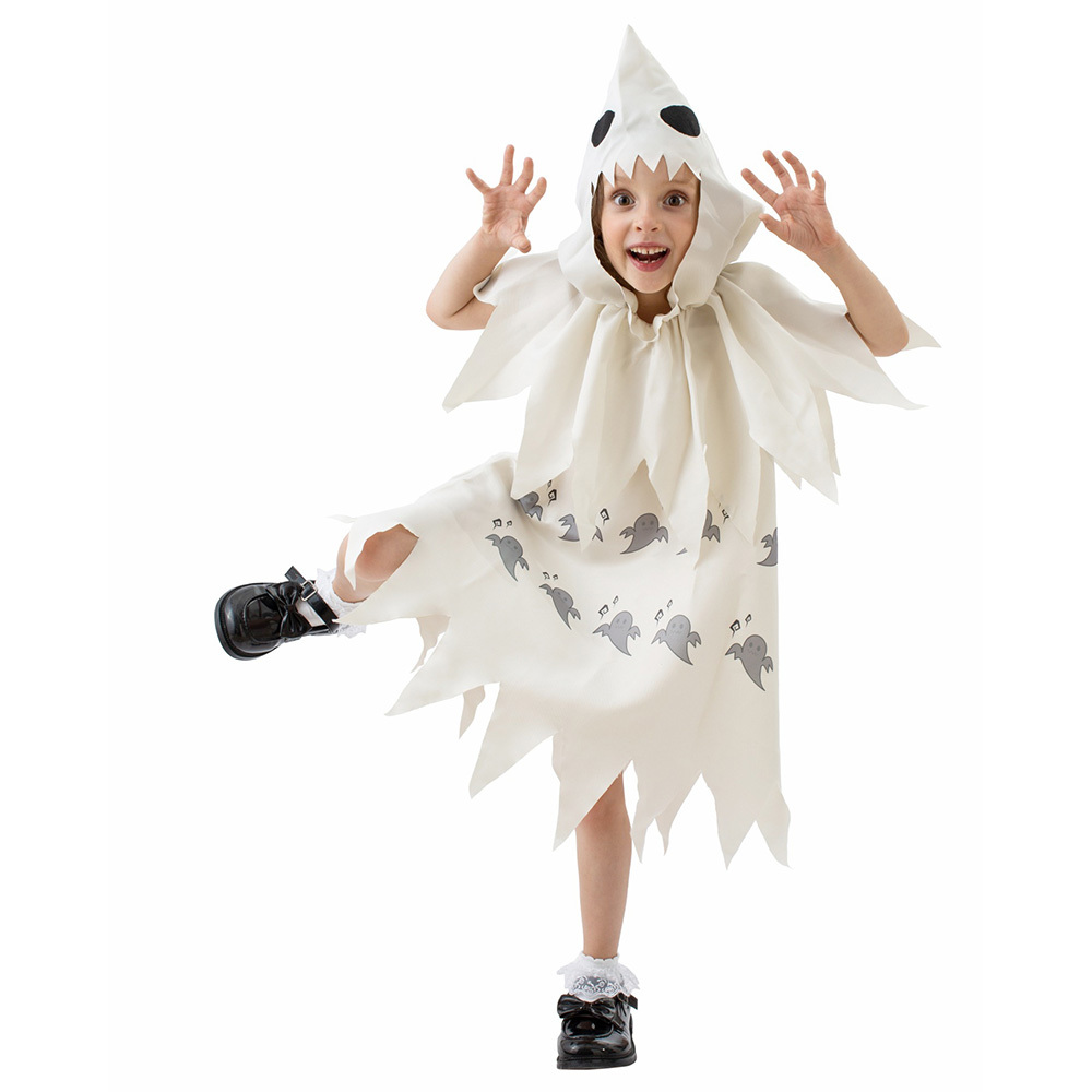 Naughty Little Ghost Kids Halloween School Play Cosplay Party Costume