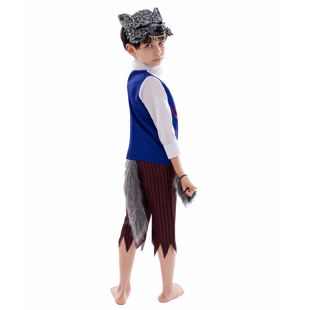 Boys Werewolf Cosplay Under The Moon Kids Halloween Cosplay Costume