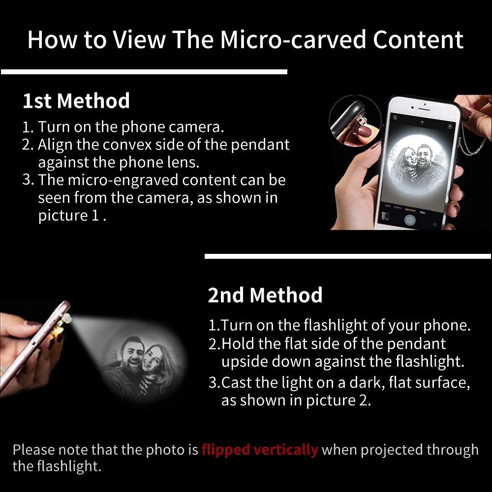 Personalized Horse Photo Projection Necklace Horse Hoof 100 Languages I Love You Necklace