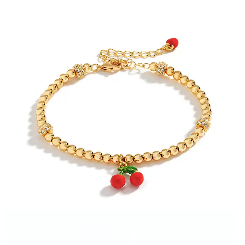 18K Designer Niche Enamel Fruit Bracelet