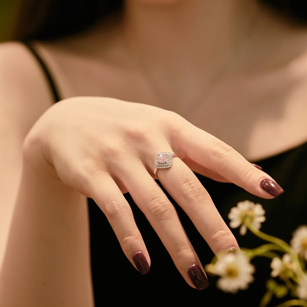 Elegant Princess Sterling Silver Ring