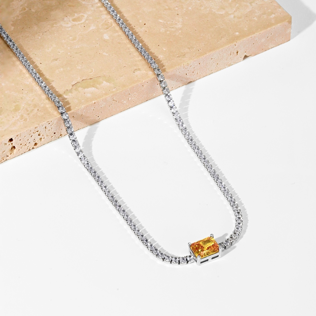 DEDEJILL Radiant Tennis Chocker Necklace