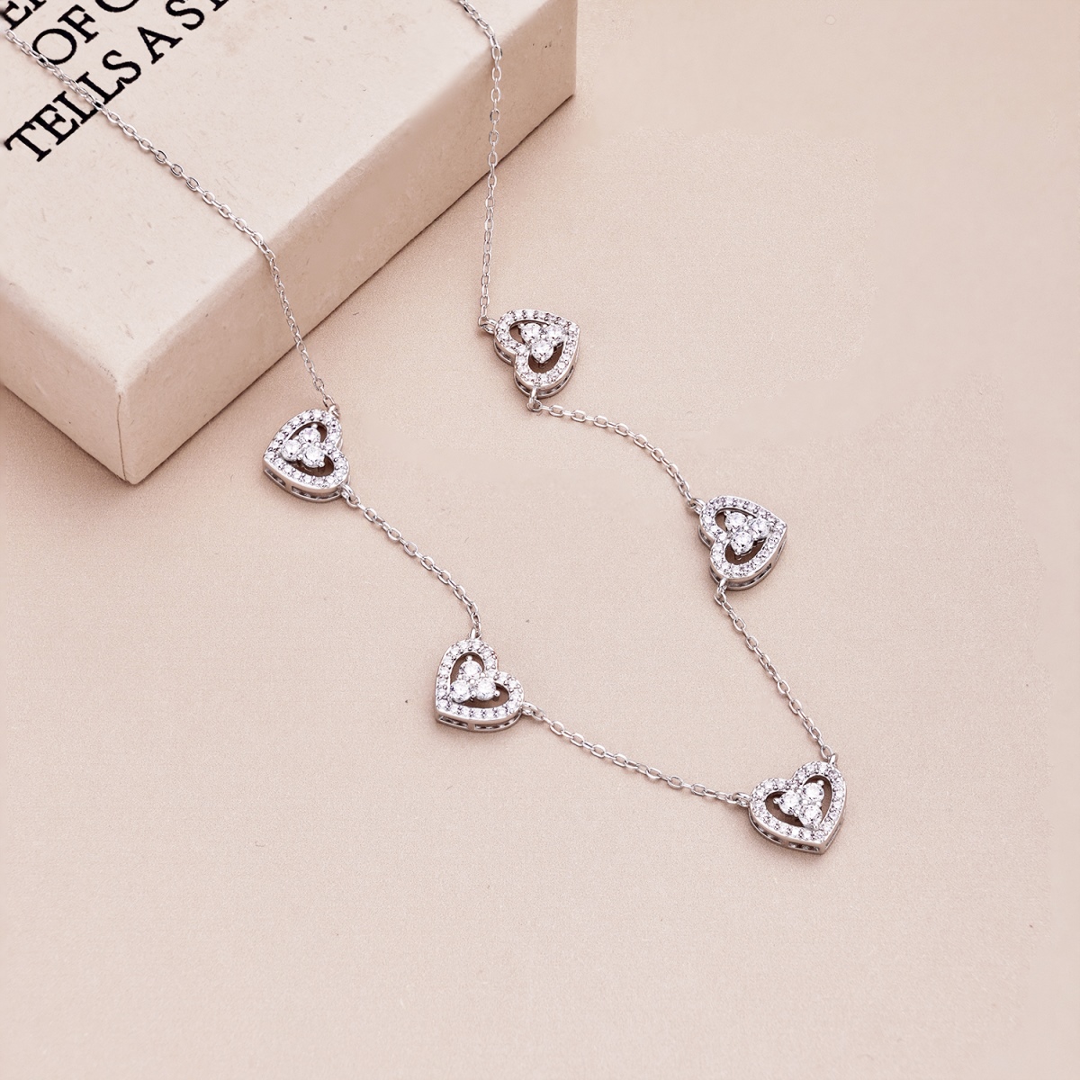 Heart Hollow Clover Good Luck Necklace