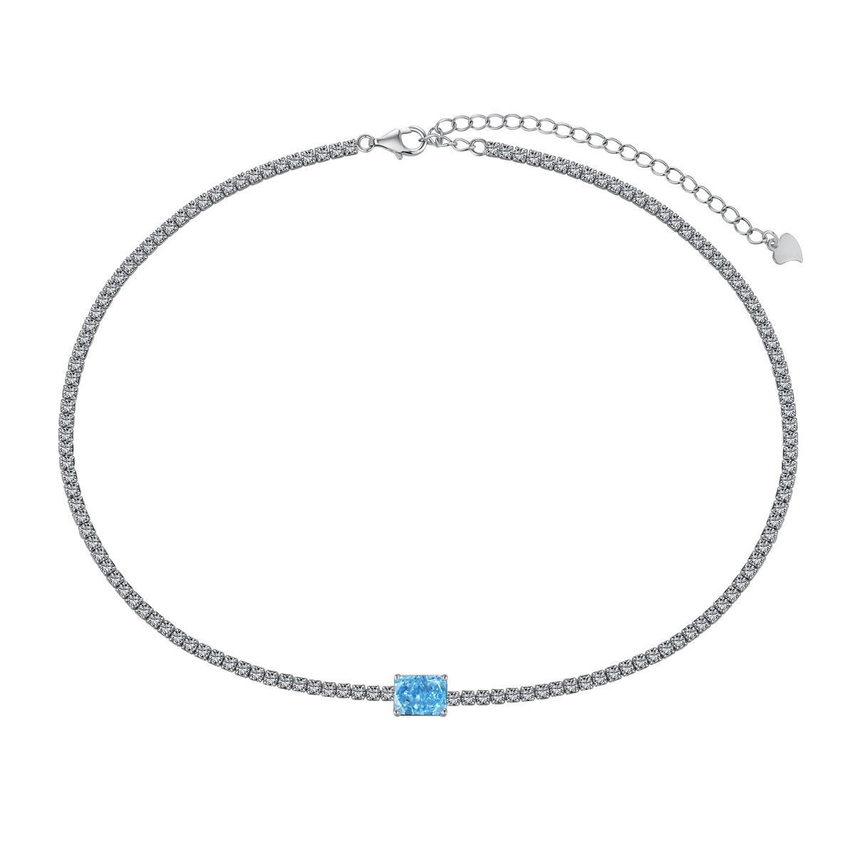 DEDEJILL Radiant Tennis Chocker Necklace