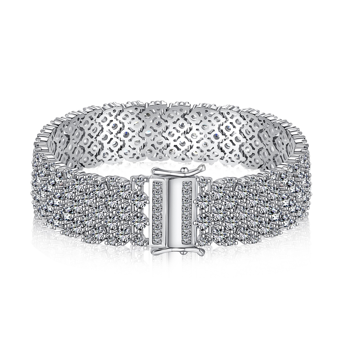  DEDEJILL Luxurious Pave Tennis Bracelet