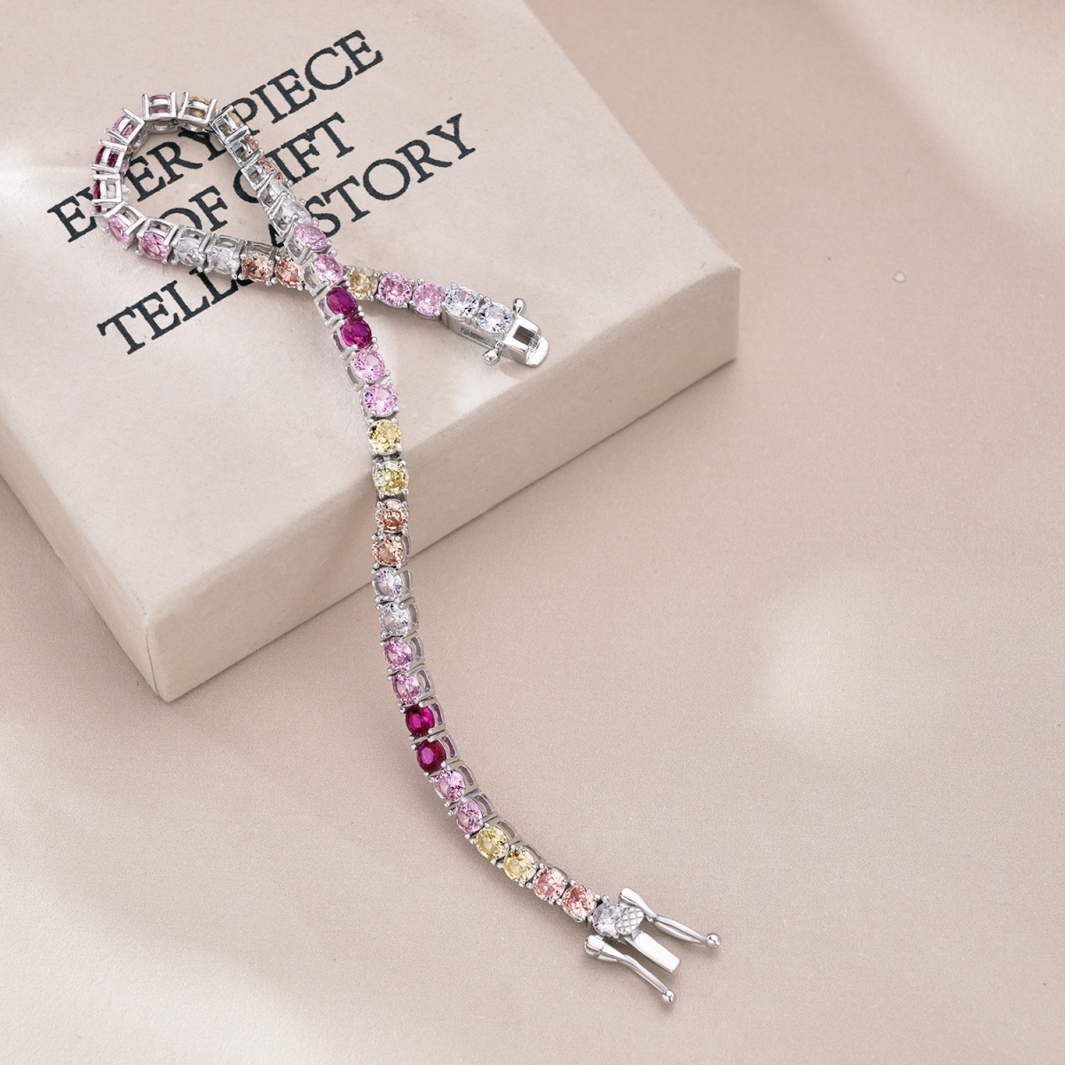 Rainbow Classic Tennis Bracelet