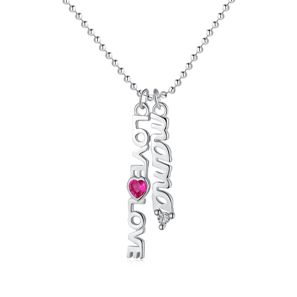 DEDEJILL Mama Love&Love Sterling Silver Necklace｜Best Gift For Mother