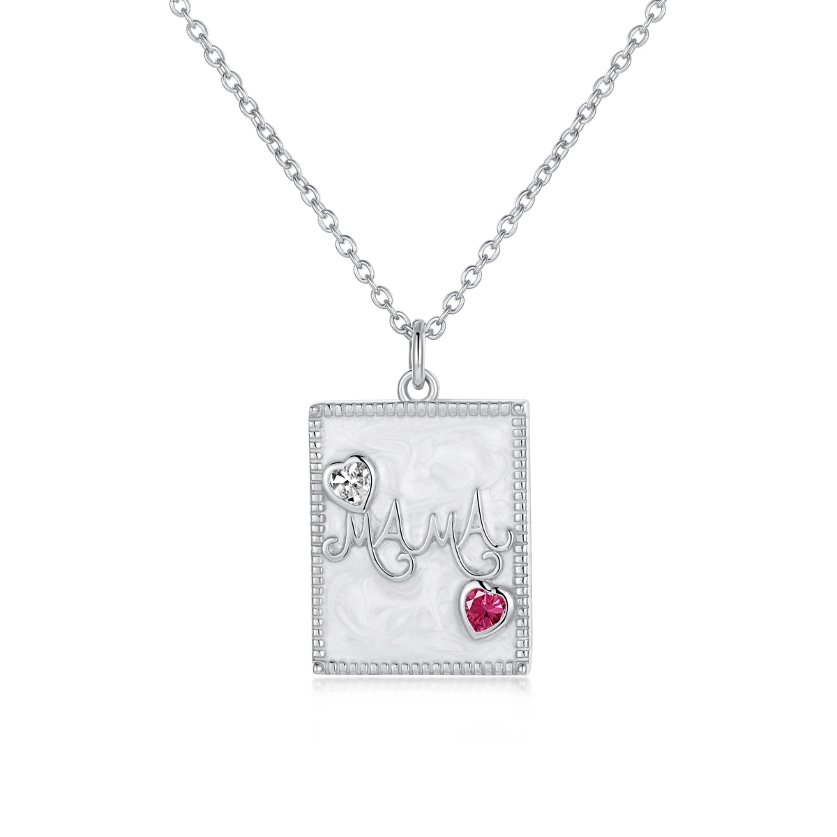 DEDEJILL I Love Mama Sterling Silver Necklace｜Best Gift For Mother