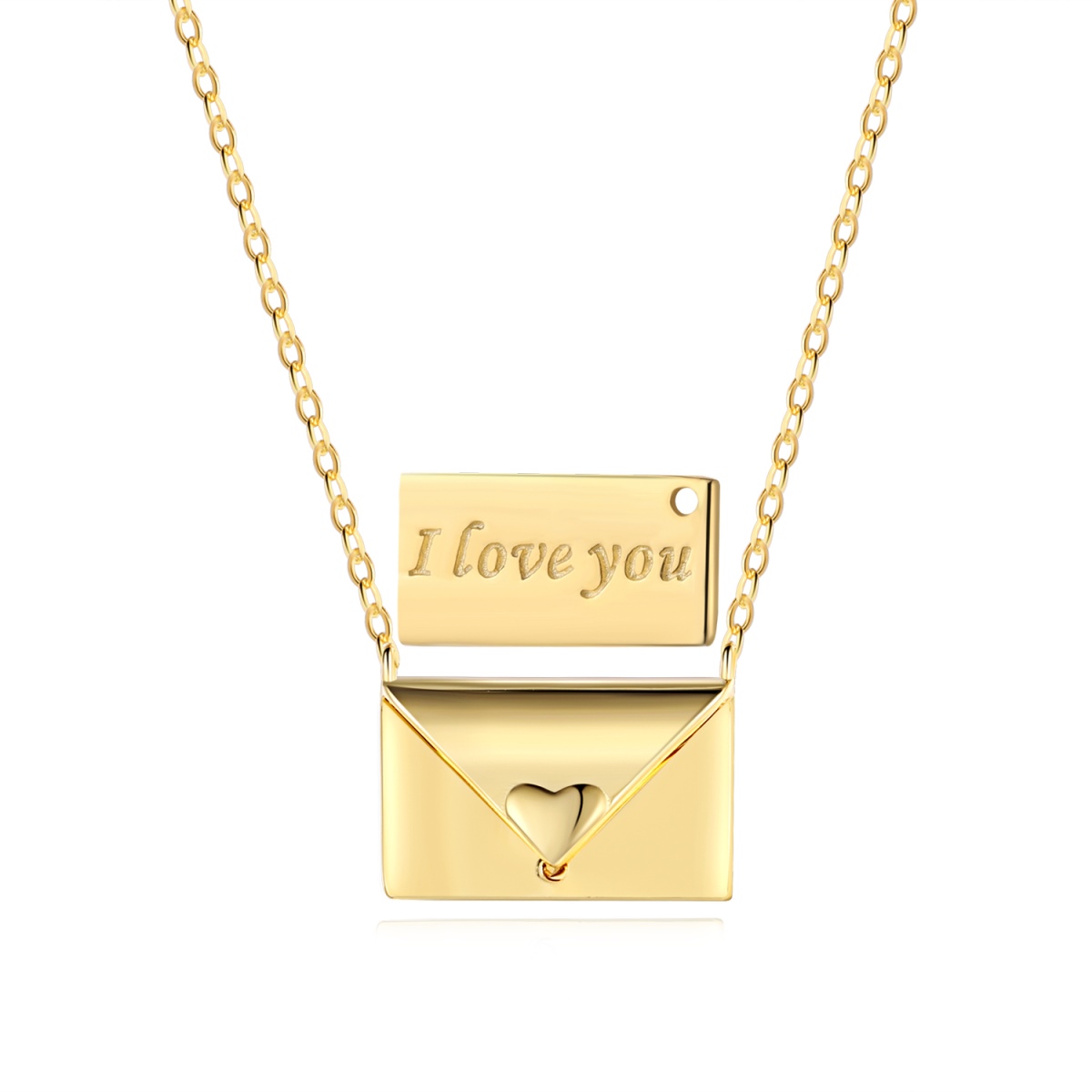 DEDEJILL I Love You Sterling Silver Necklace｜Best Gift For Her