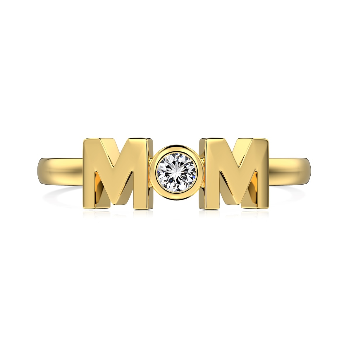 Minimalist MOM Sterling Silver Ring