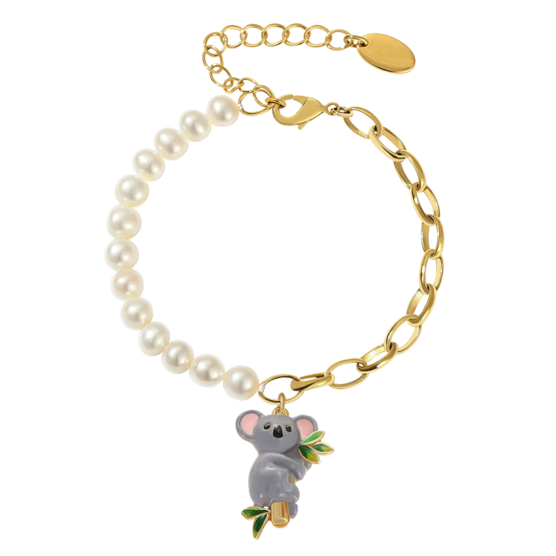 Cute and Sweet Koala Pearl Bracelet