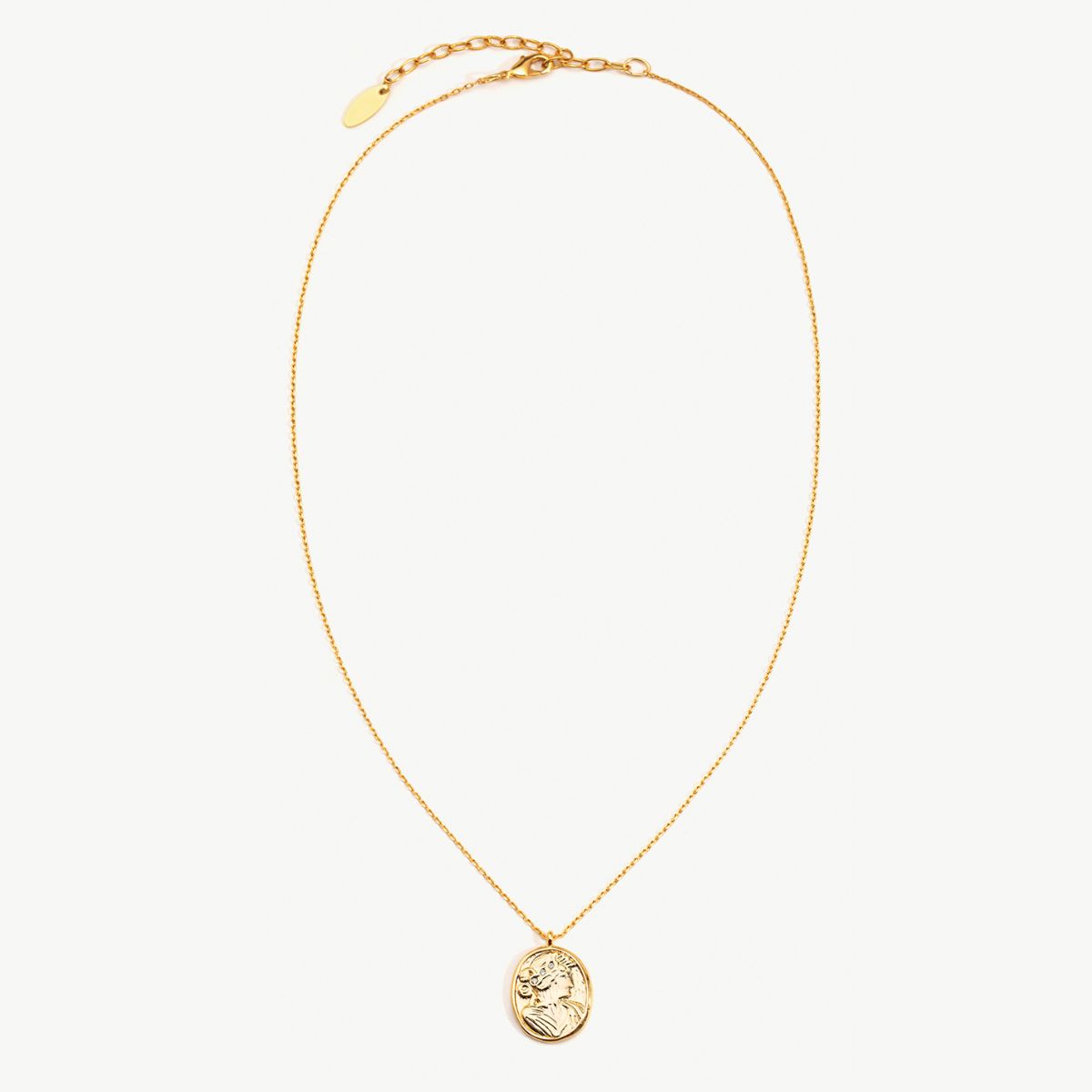 Goddess Cameo Pendant Necklace