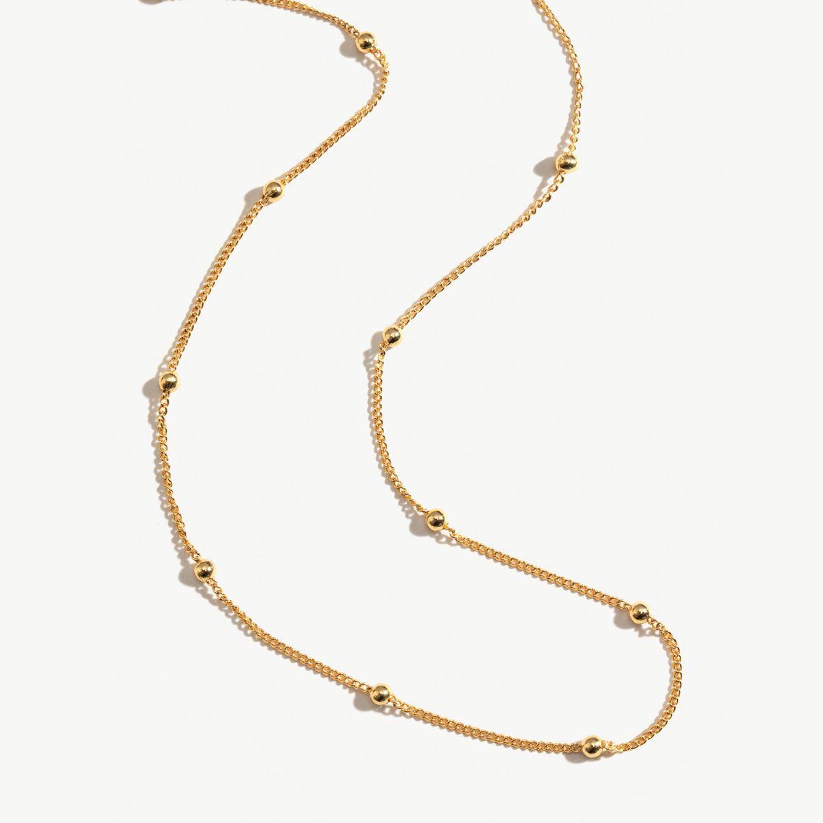 Double Bobble Chain Necklace