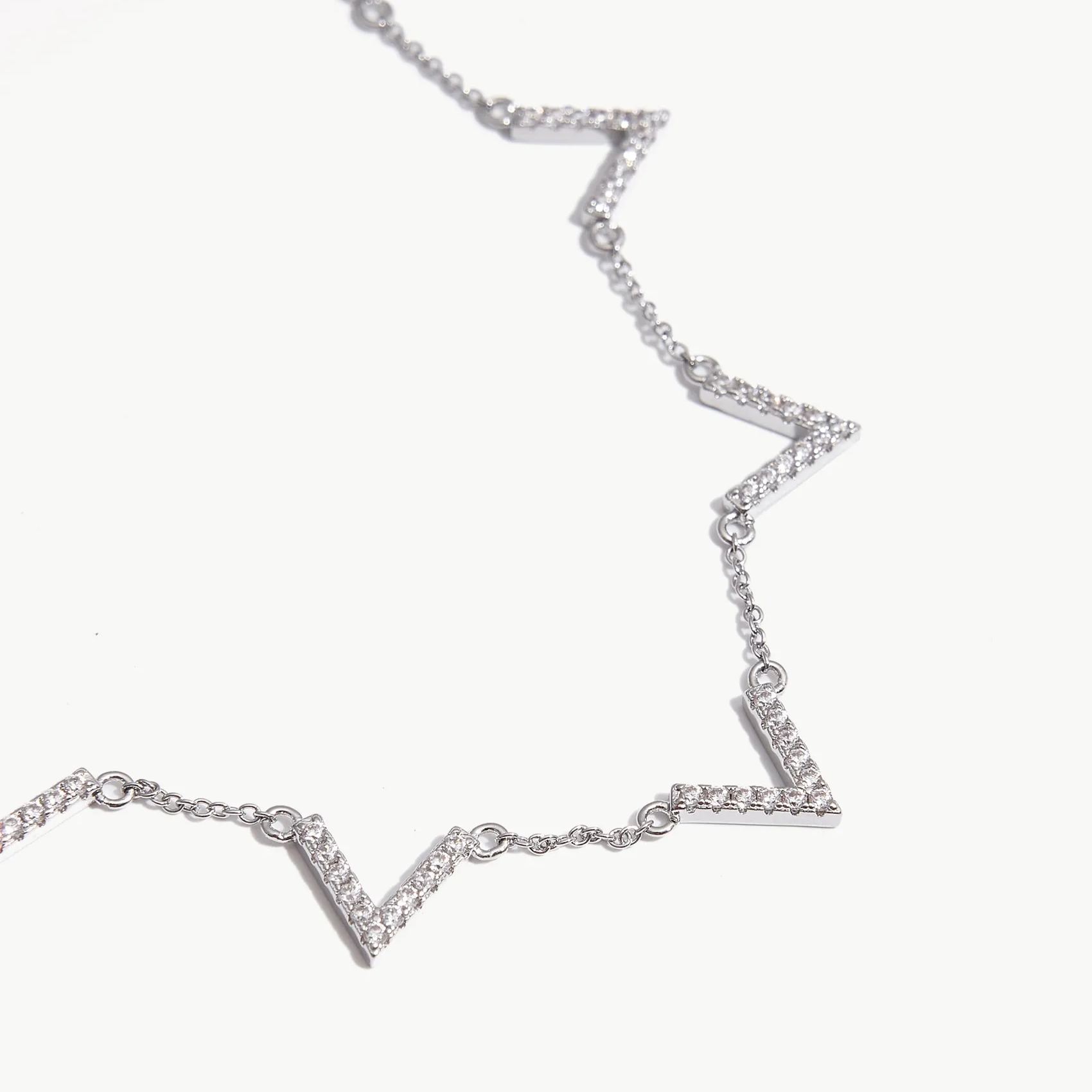 V-shaped Stations Necklace
