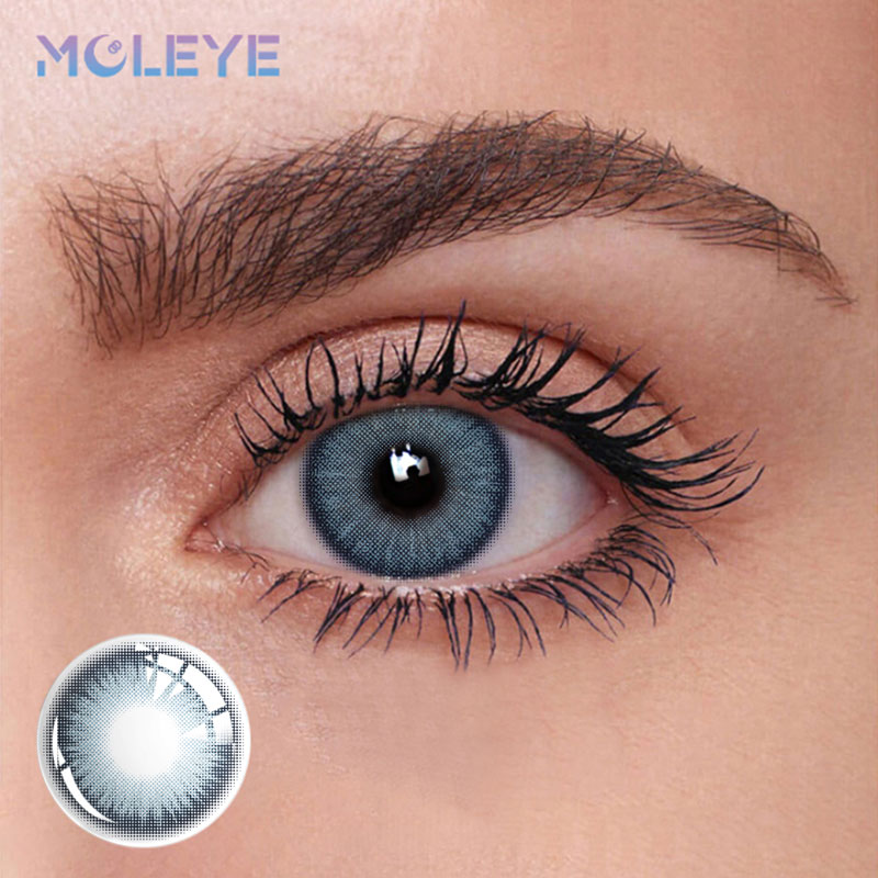MCLEYE Coastline Blue Yearly Colored Contact Lenses