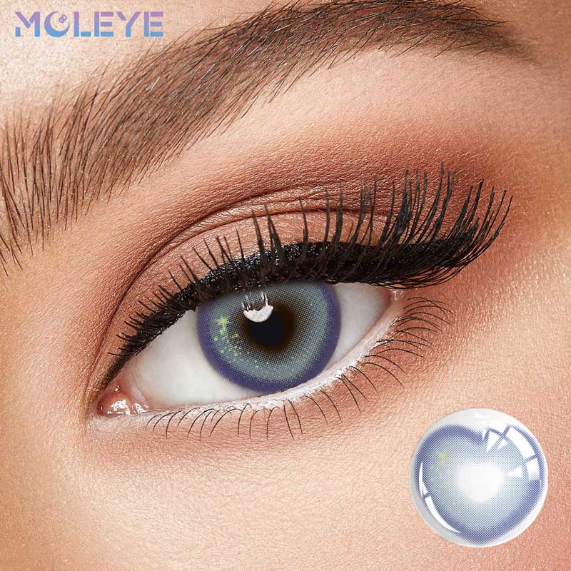 MCLEYE Sweetheart Blue Yearly Cosplay Contact Lenses