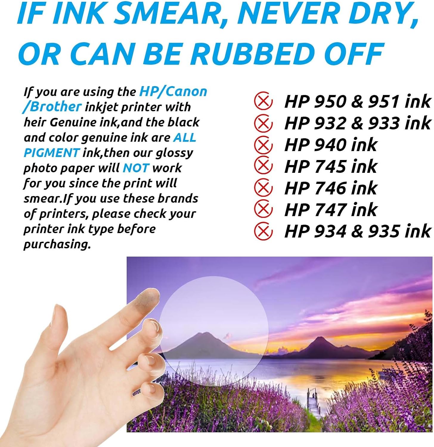 Uinkit Inkjet Photo Paper Glossy 11x17 inches 62lb 60Pack 230gsm Thick  Heavyweight Photos Pictures A197