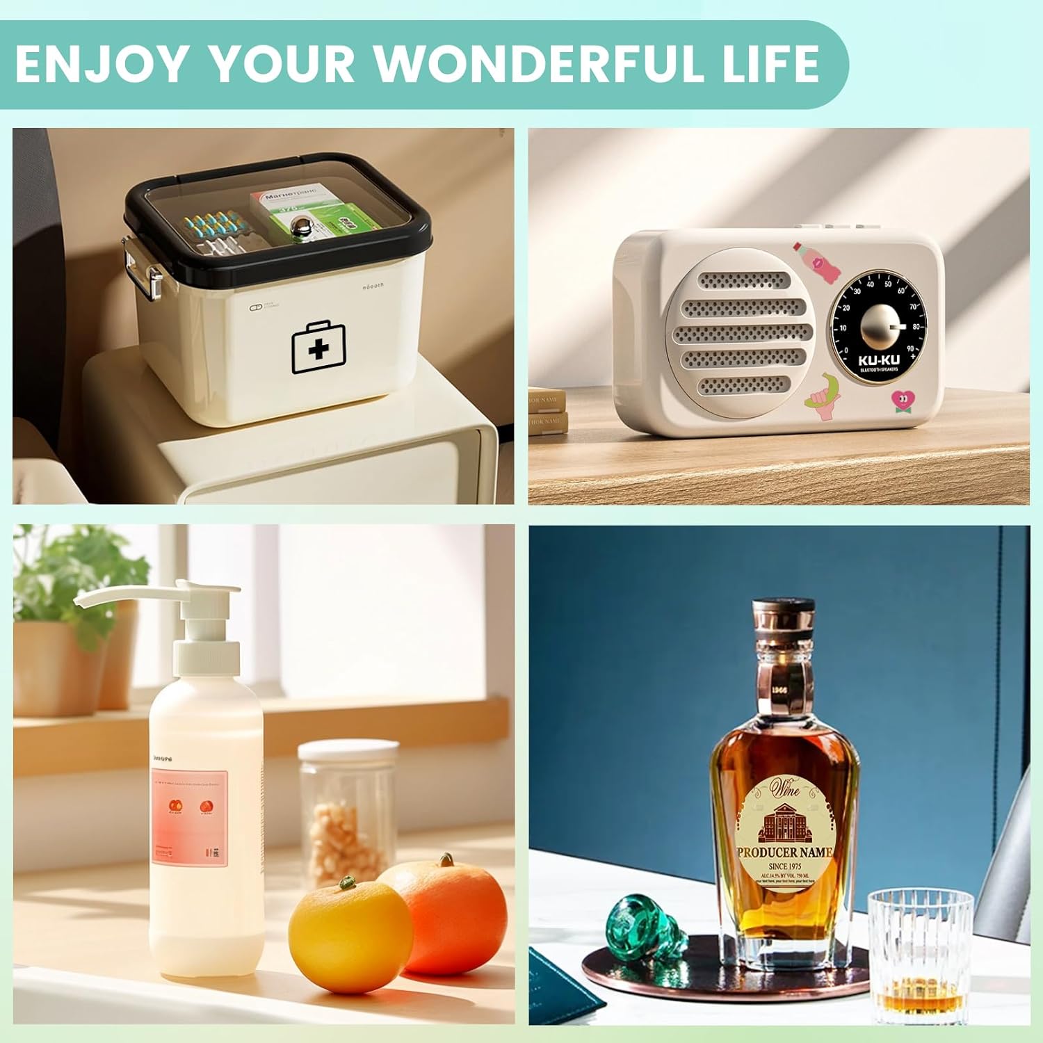 Uinkit Premium Vinyl Sticker for Inkjet Printer 11x17inch Glossy White Sticker Paper 10Sheets Waterproof Vivid Colors US035