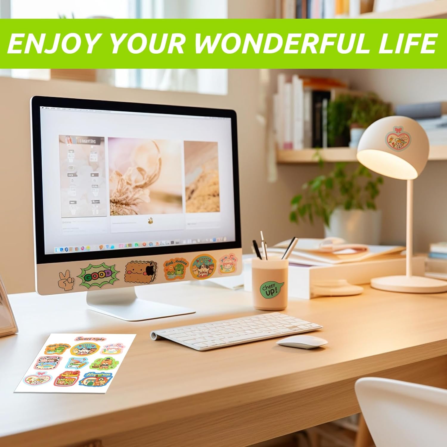 Uinkit Printable Premium  Vinyl Sticker for Inkjet Printer 11x17 inch 10Sheets  Matte White Sticker Paper Waterproof Adhesive Vivid Colors US036