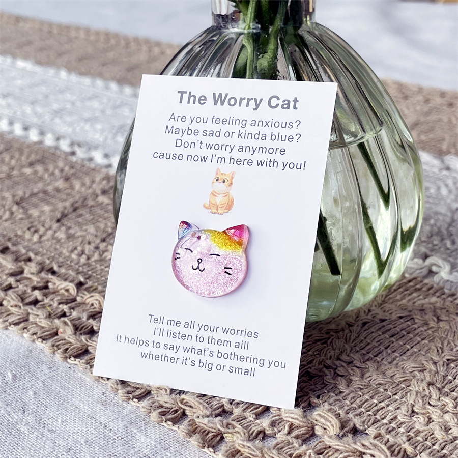  "The Worry Cat" Pocket Hug Card