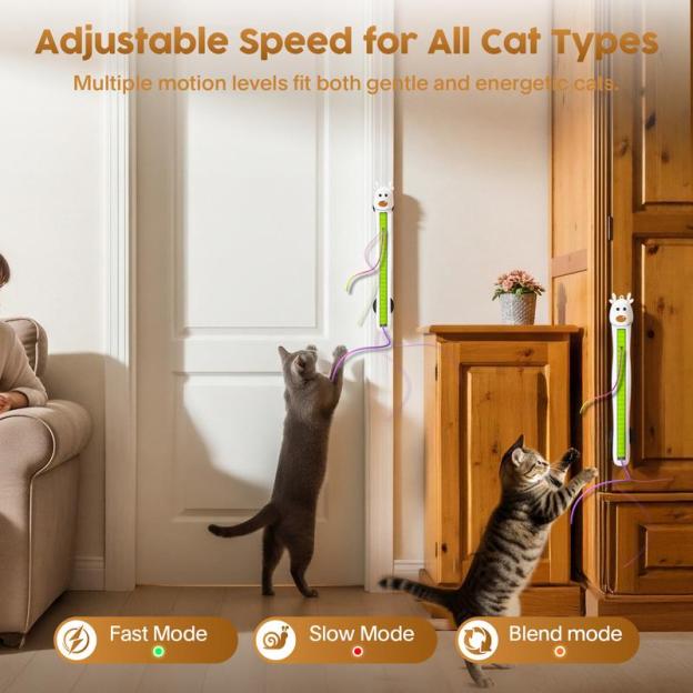 🐱✨Auto Motion Flying Rope Cat Toy —  From Lazy to Crazy