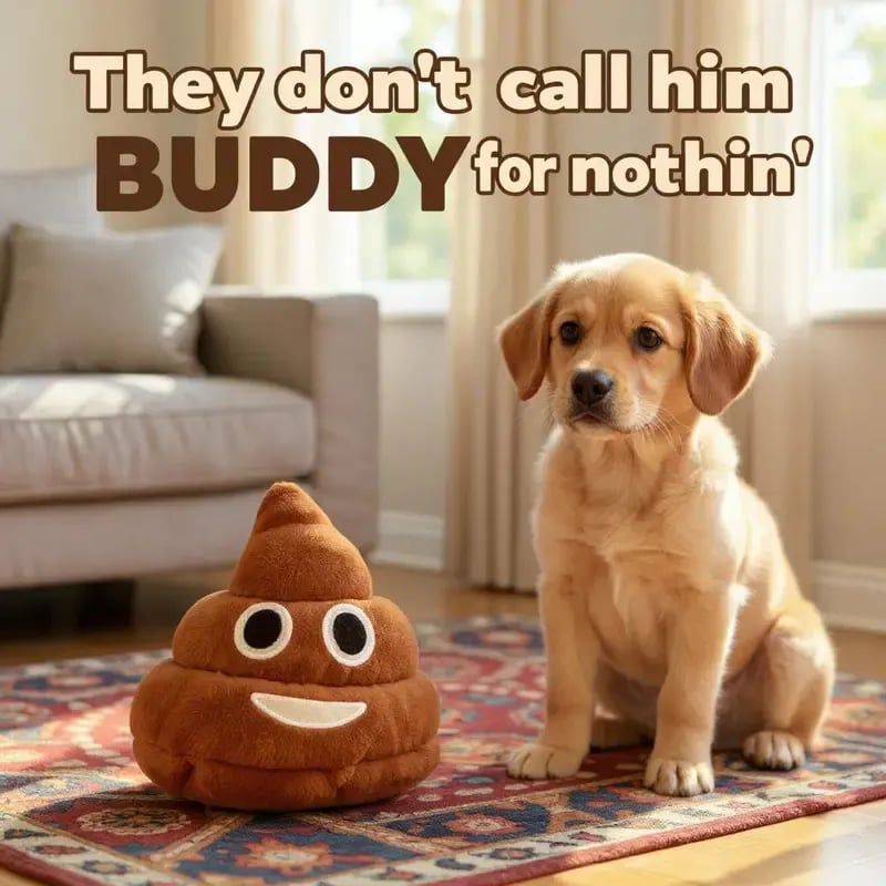 💥Funny Talking Poop Plush Toy – Makes Fart Sounds!✨(Safe, Non-Toxic & Kid/Pet Friendly)