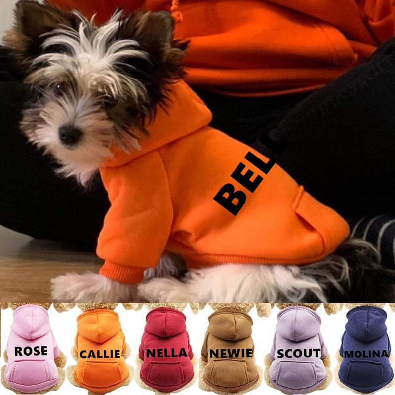 Dog Warm Hoodie Pocket Sweaters