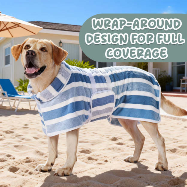 🐶 Pet Quick-Dry Bathrobe Towe