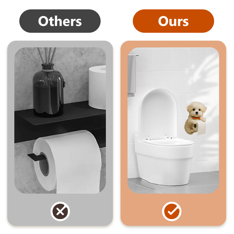 Dog Toilet Paper Roll Holder